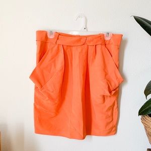 Pleated orange skirt Moschino cheap and chic